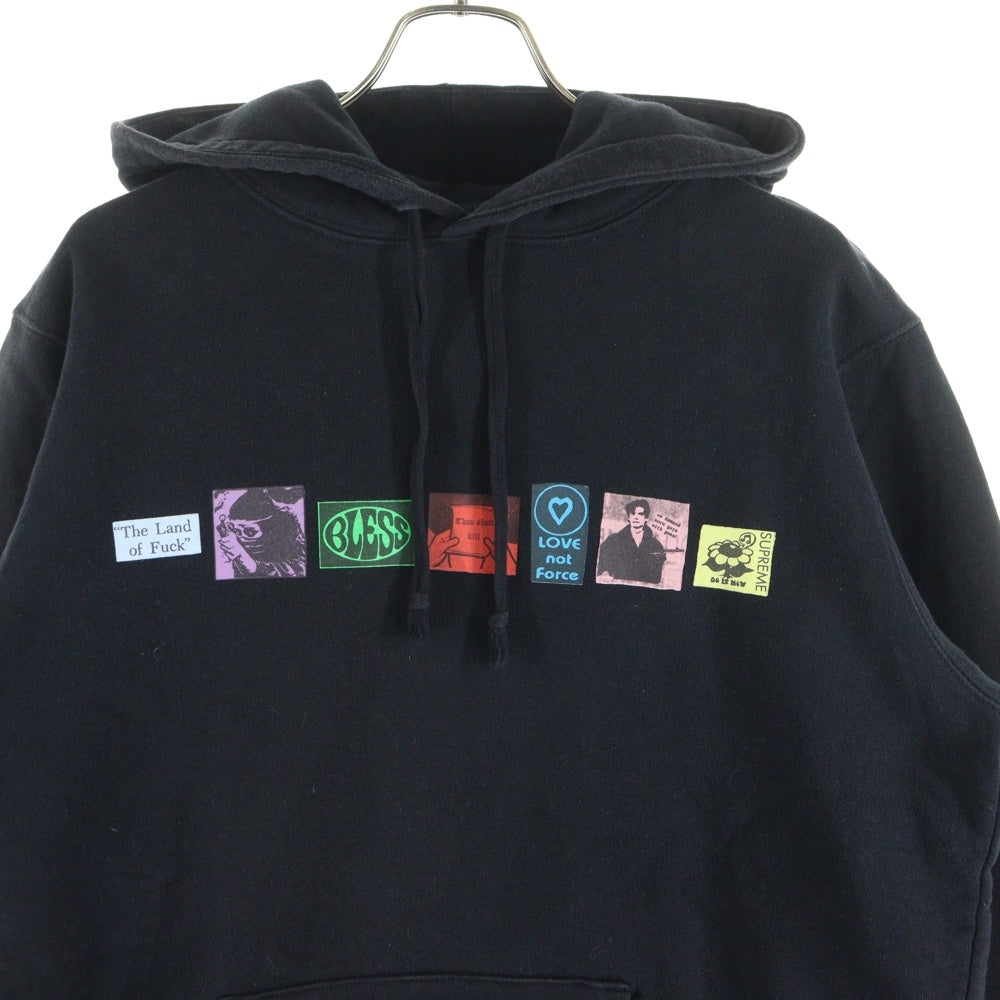 SUPREME(シュプリーム) 18SS Bless Hooded Sweatshirt ブレス プルオーバースウェットパーカー フーディー ブラック