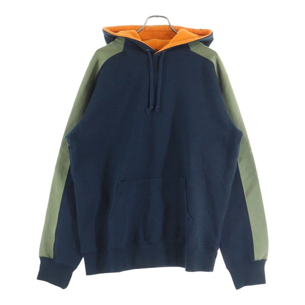 SUPREME(シュプリーム) 18AW Paneled Hooded Sweatshirt パネルド プルオーバースウェットパーカー フーディー ネイビー