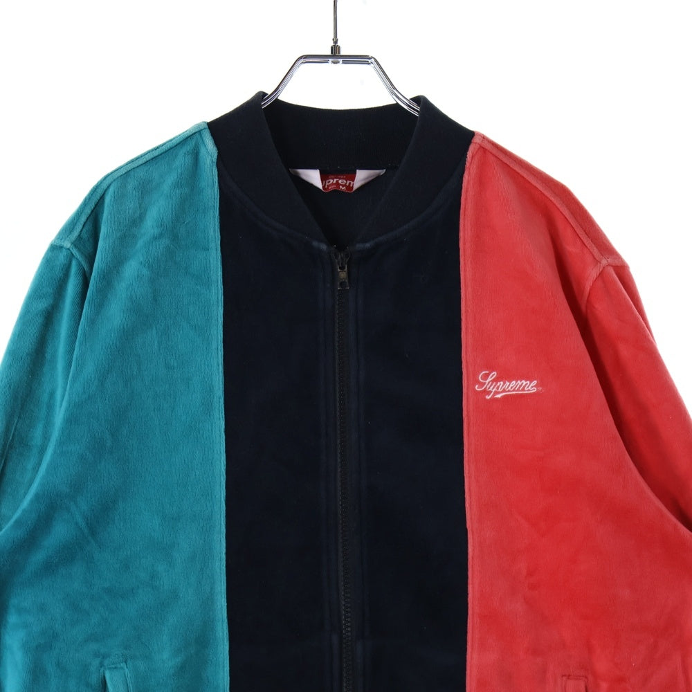 SUPREME(シュプリーム) 18SS Velour Zip Up Jacket ベロアジップアップジャケット マルチ