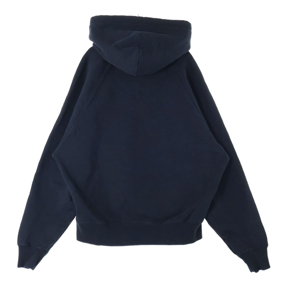 AMI Alexandre Mattiussi(アミアレクサンドルマテュッシ) Hoodie ハートロゴ刺繍 プルオーバースウェットパーカー フーディー ブラック SPEUSW222.747