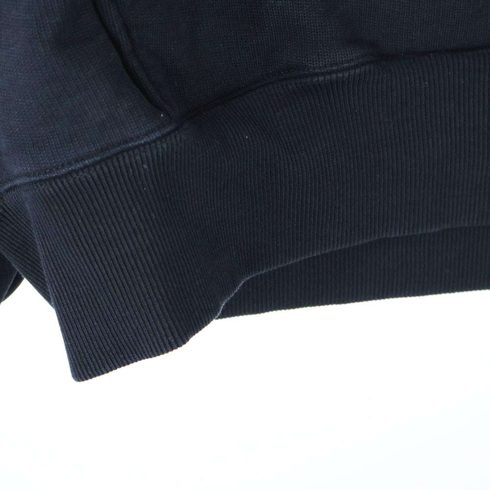 AMI Alexandre Mattiussi(アミアレクサンドルマテュッシ) Hoodie ハートロゴ刺繍 プルオーバースウェットパーカー フーディー ブラック SPEUSW222.747