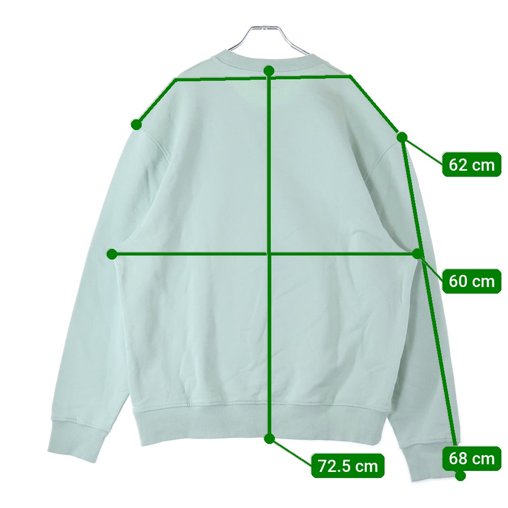 AMI Alexandre Mattiussi(アミアレクサンドルマテュッシ) Sweatshirt ハートロゴ刺繍 クルーネックスウェットトレーナー グリーン USW001.370