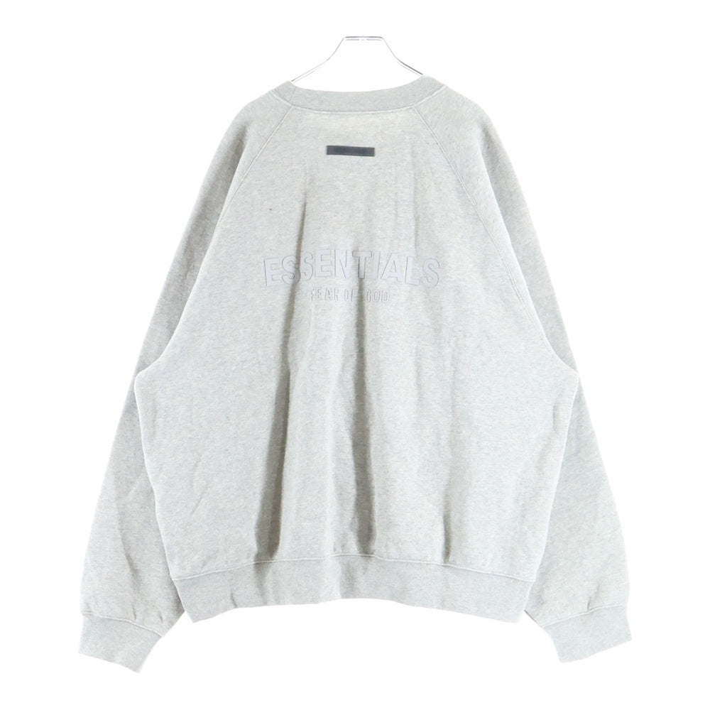 FEAR OF GOD ESSENTIALS(フィアオブゴッド エッセンシャルズ) SWEATSHIRT バックラバーロゴ クルーネックスウェットトレーナー グレー