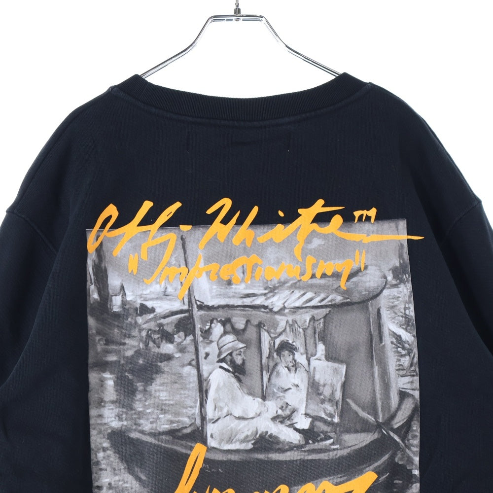 OFF-WHITE(オフホワイト) 19SS Summer Over Sweatshirt クルーネックスウェットトレーナー ブラック OMBA025R19B97009