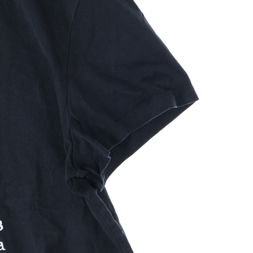 Maison Margiela 1 10(メゾンマルジェラ 1 10) 23SS T-Shirt ロゴ刺繍 半袖Tシャツ ブラック S50GC0684 S22816