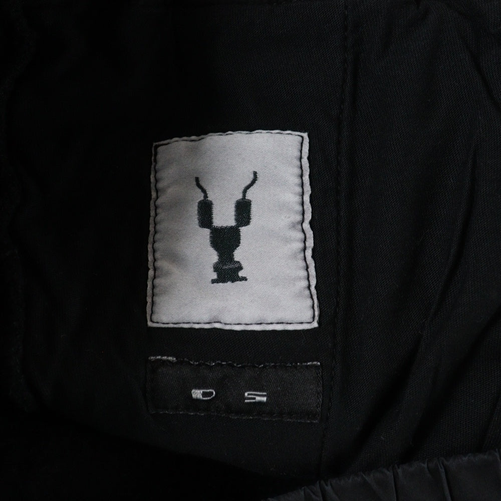 DRKSHDW(ダークシャドウ) 17SS Prisoner Sweatpants プリズナー ドローストリング スウェットパンツ ブラック DU17S5394-F