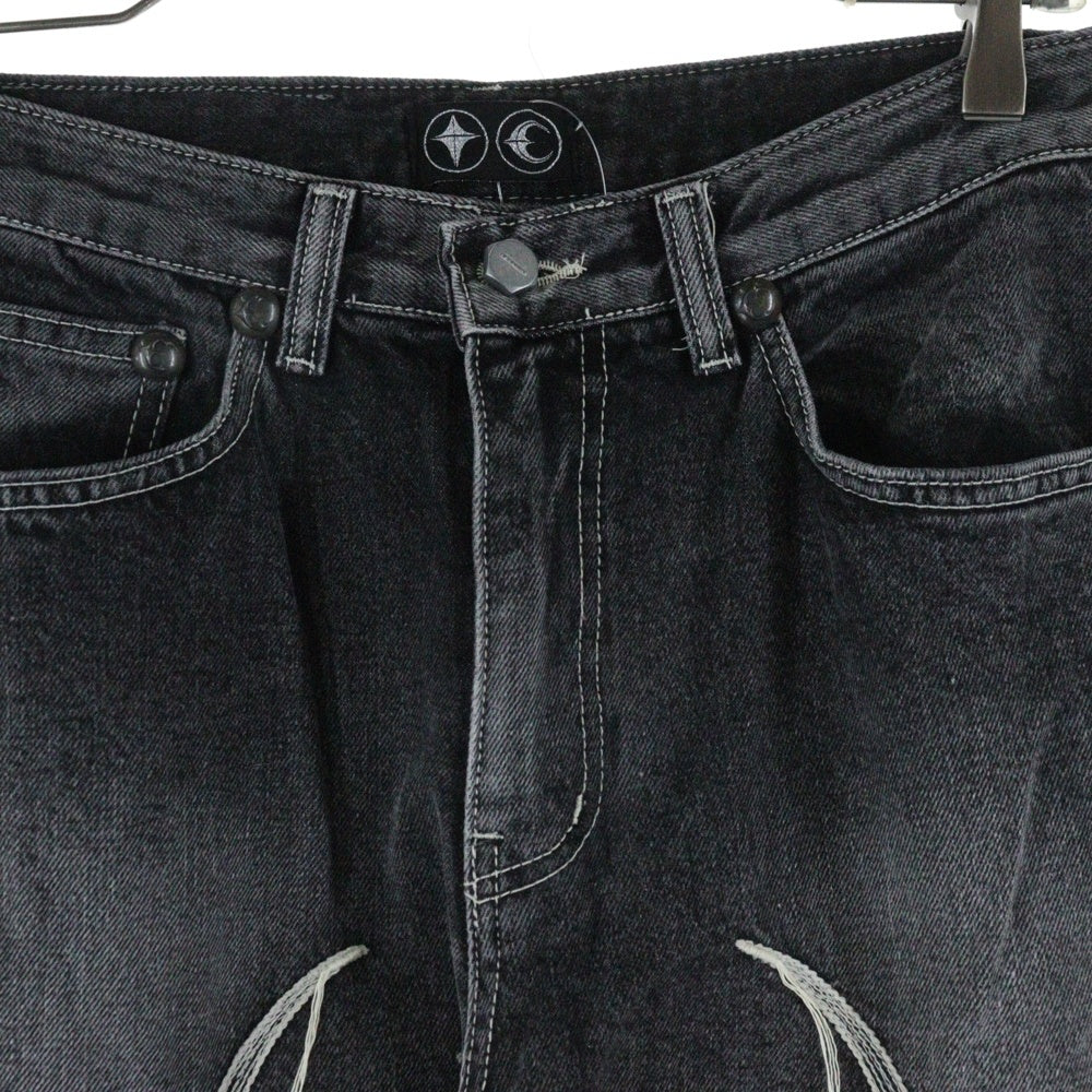 THUG CLUB(サグクラブ) 24SS TRIBAL TREE DENIM PANTS トライバルツリー デニムパンツ グレー TC24PT0502