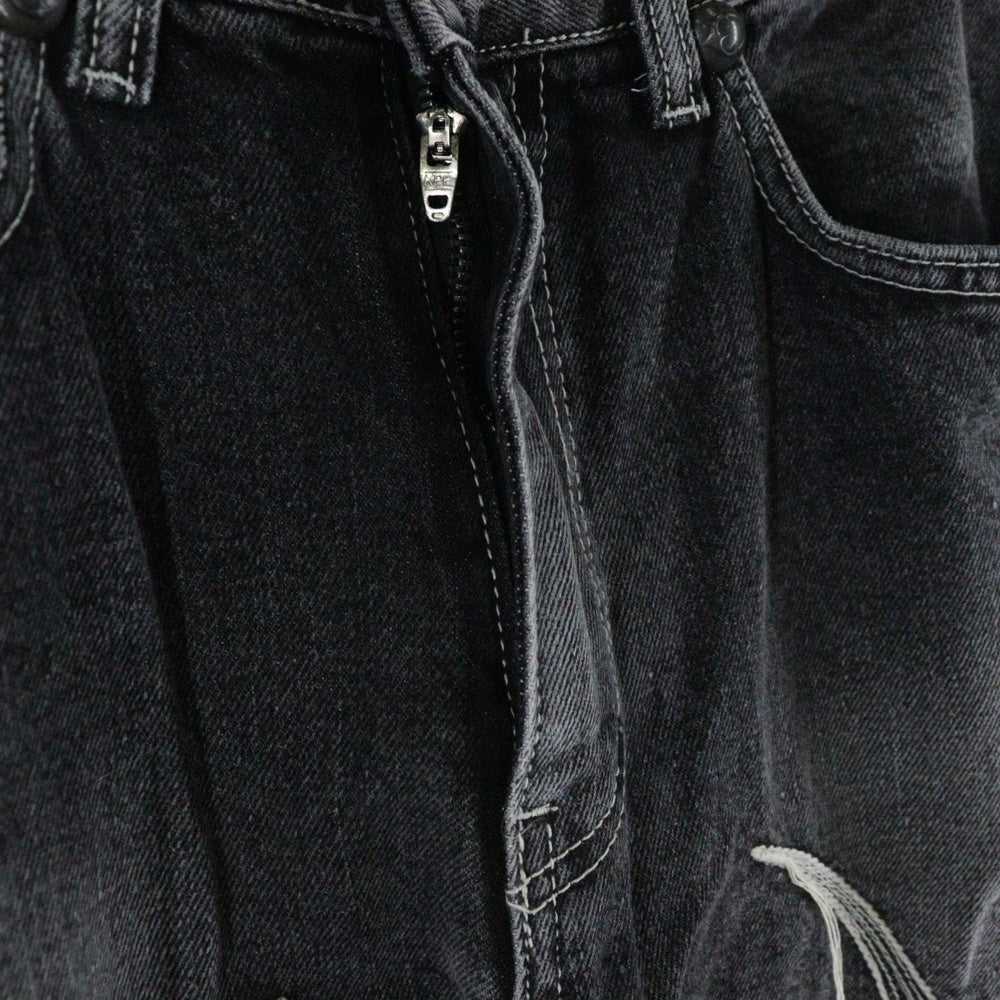 THUG CLUB(サグクラブ) 24SS TRIBAL TREE DENIM PANTS トライバルツリー デニムパンツ グレー TC24PT0502