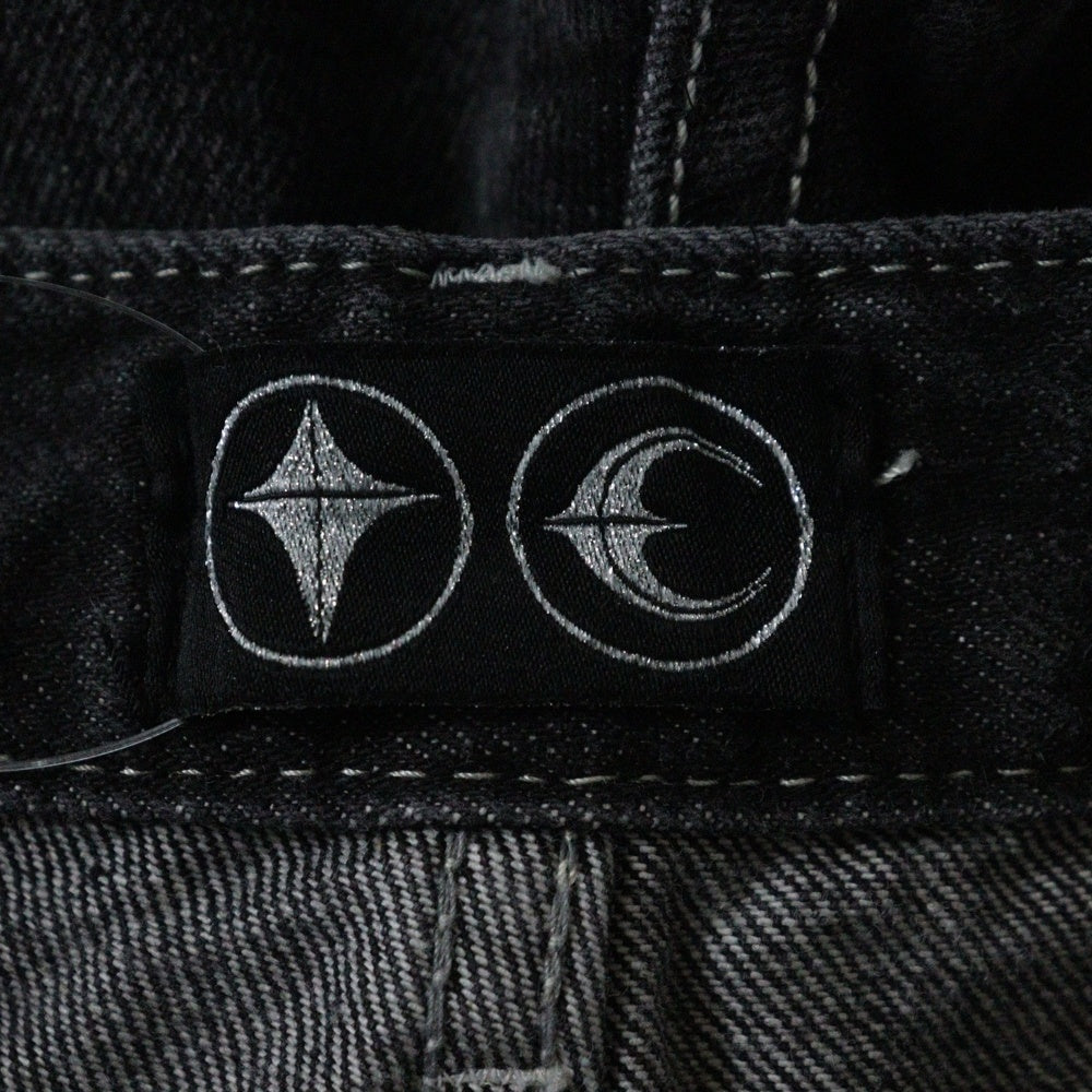 THUG CLUB(サグクラブ) 24SS TRIBAL TREE DENIM PANTS トライバルツリー デニムパンツ グレー TC24PT0502