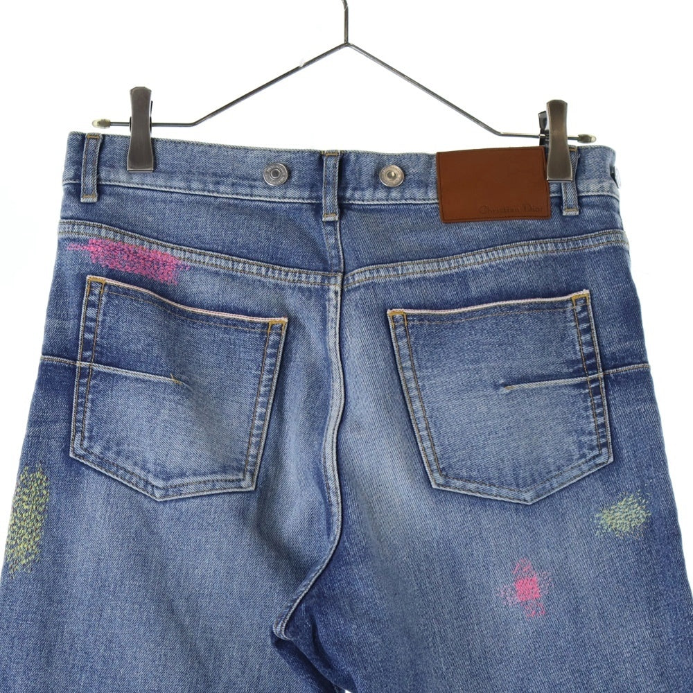 Christian Dior(クリスチャンディオール) 19SS Denim Pants 刺繍デニムパンツ 923D41Z7576