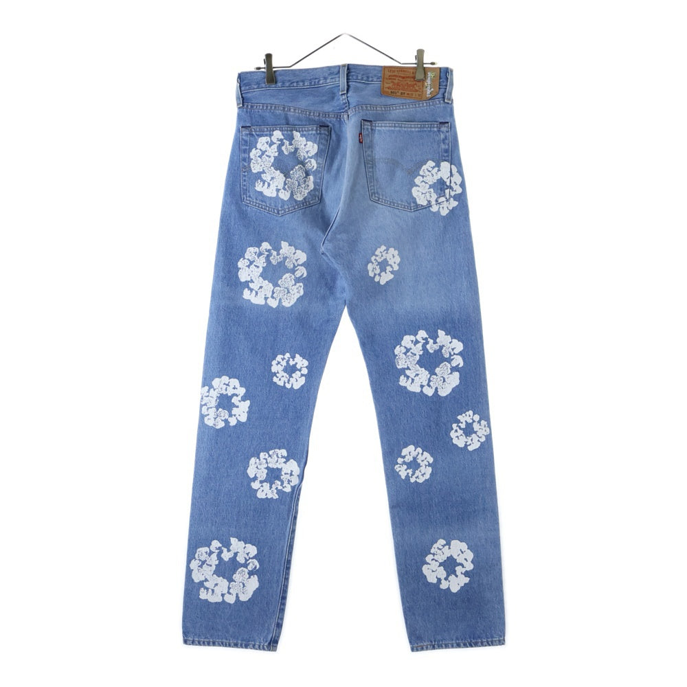 DENIM TEARS(デニムティアーズ) ×Levi's 501 Denim Pants リーバイス 花柄デニムパンツ ジーンズ インディゴ PC9-A1592-0001
