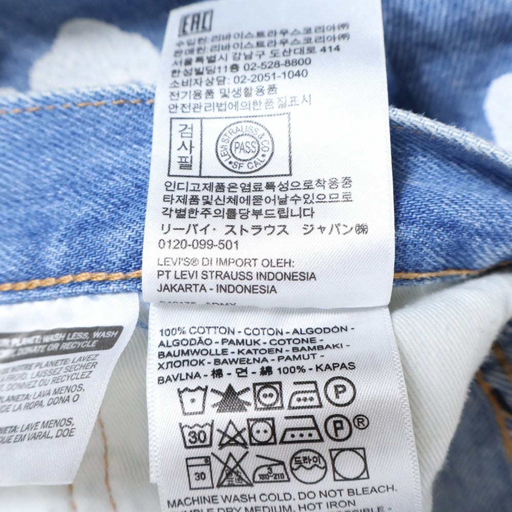 DENIM TEARS(デニムティアーズ) ×Levi's 501 Denim Pants リーバイス 花柄デニムパンツ ジーンズ インディゴ PC9-A1592-0001