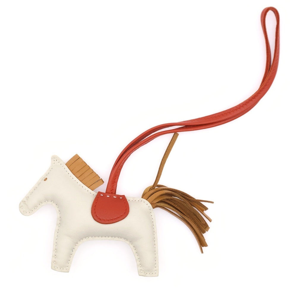 HERMES(エルメス) ロデオチャーム PM アニョーミロ キーホルダー レザー チャーム クレ セサミ Y刻印