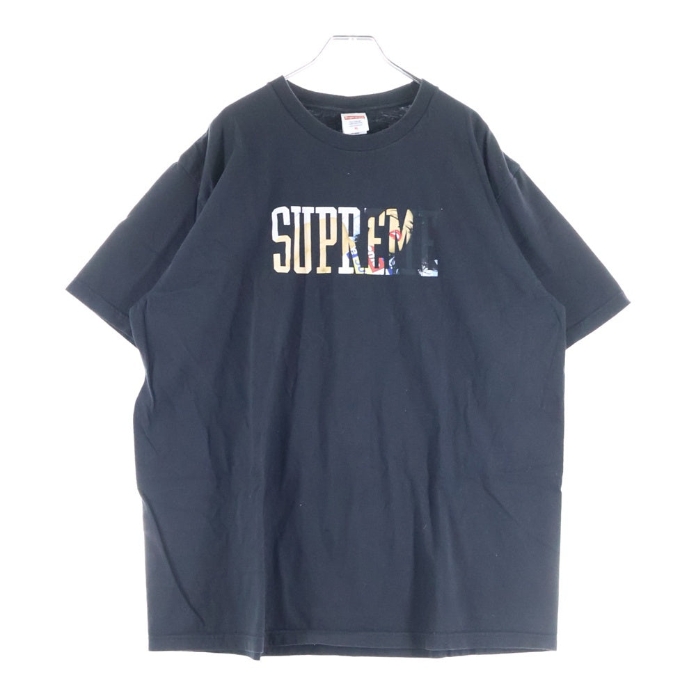 SUPREME(シュプリーム) 24AW Tera Patrick Collegiate Tee テラ パトリック ロゴプリント クルーネック 半袖Tシャツ カットソー ブラック