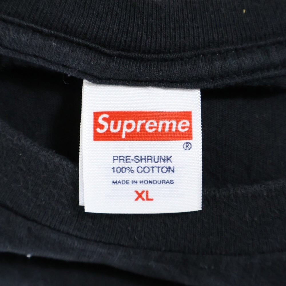 SUPREME(シュプリーム) 24AW Tera Patrick Collegiate Tee テラ パトリック ロゴプリント クルーネック 半袖Tシャツ カットソー ブラック