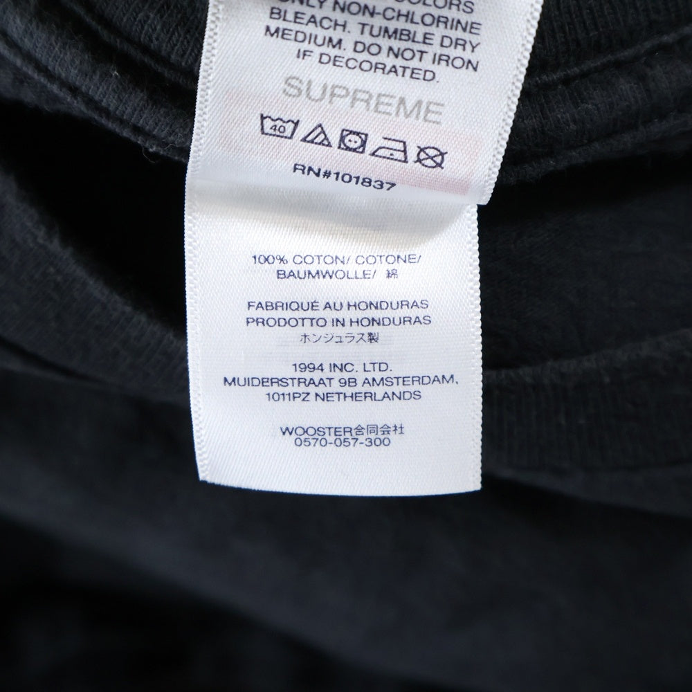 SUPREME(シュプリーム) 24AW Tera Patrick Collegiate Tee テラ パトリック ロゴプリント クルーネック 半袖Tシャツ カットソー ブラック