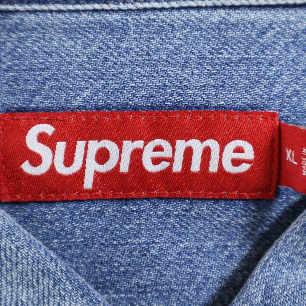 SUPREME(シュプリーム) 24SS Loose Fit Denim Painter Shirt ルーズフィット ペインターデニム 半袖シャツ インディゴ