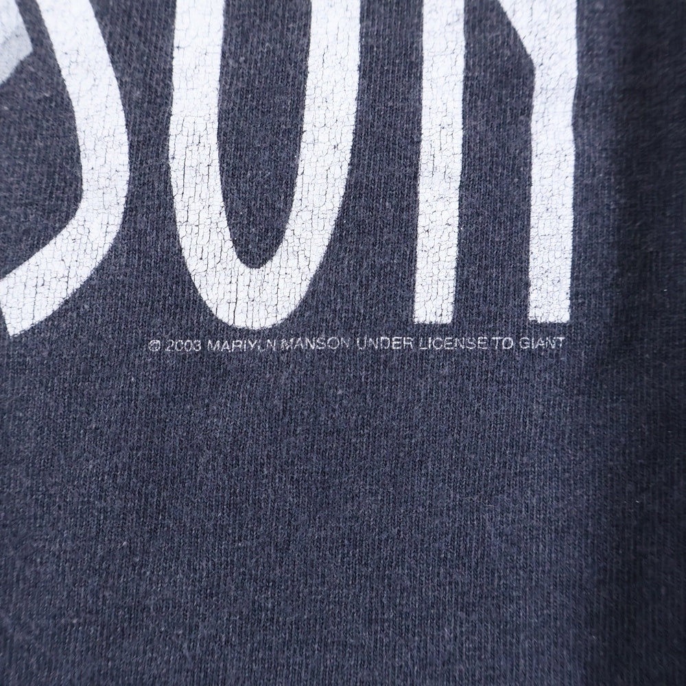 VINTAGE(ヴィンテージ) 99s MARILYN MANSON GROTESK BURLESK TOUR マリリンマンソン グロテスク バーレスク Tシャツ 半袖 カットソー ブラック