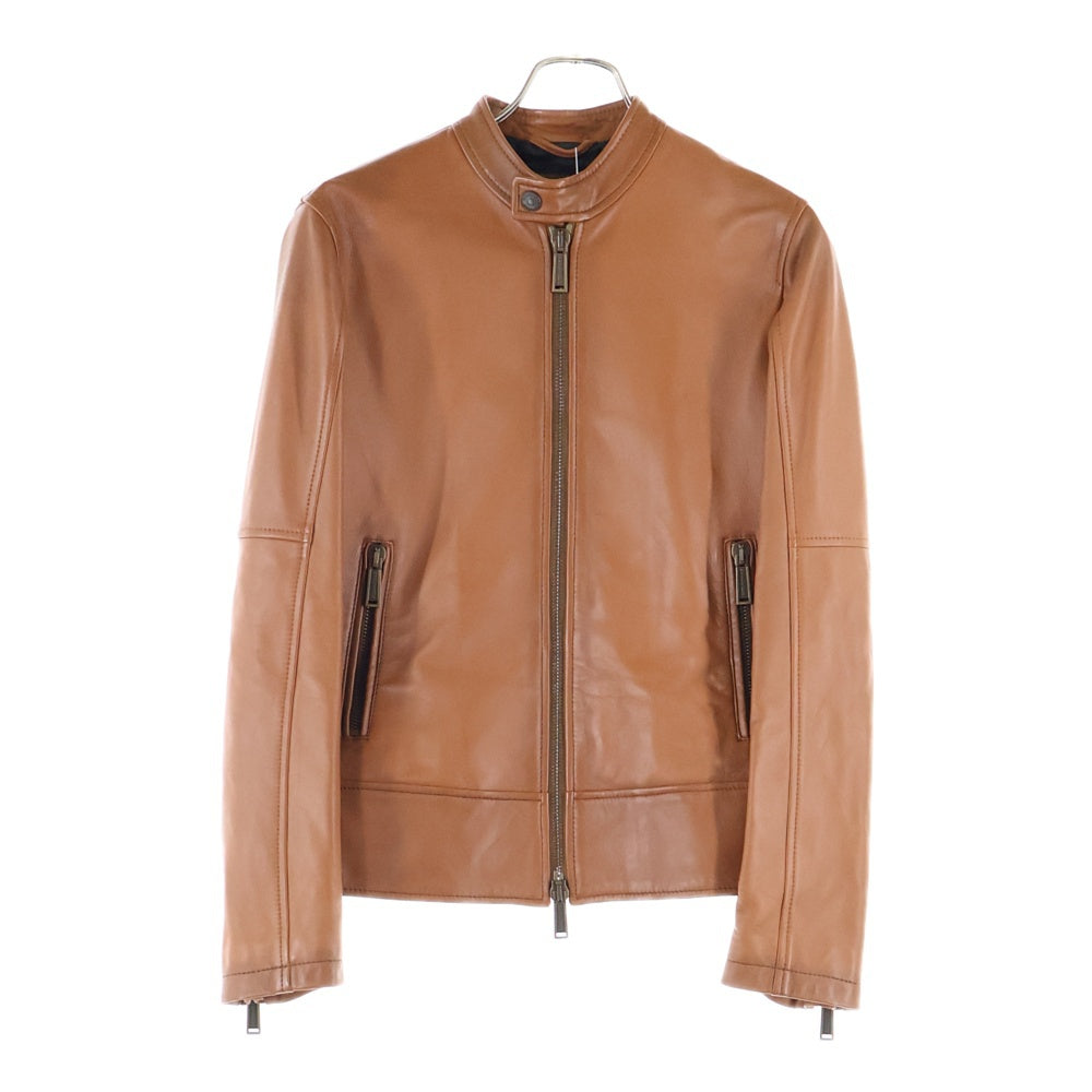 DSQUARED2(ディースクエアード) 23AW Biker Bomber レザージャケット ブラウン S74AM1328 SY1491