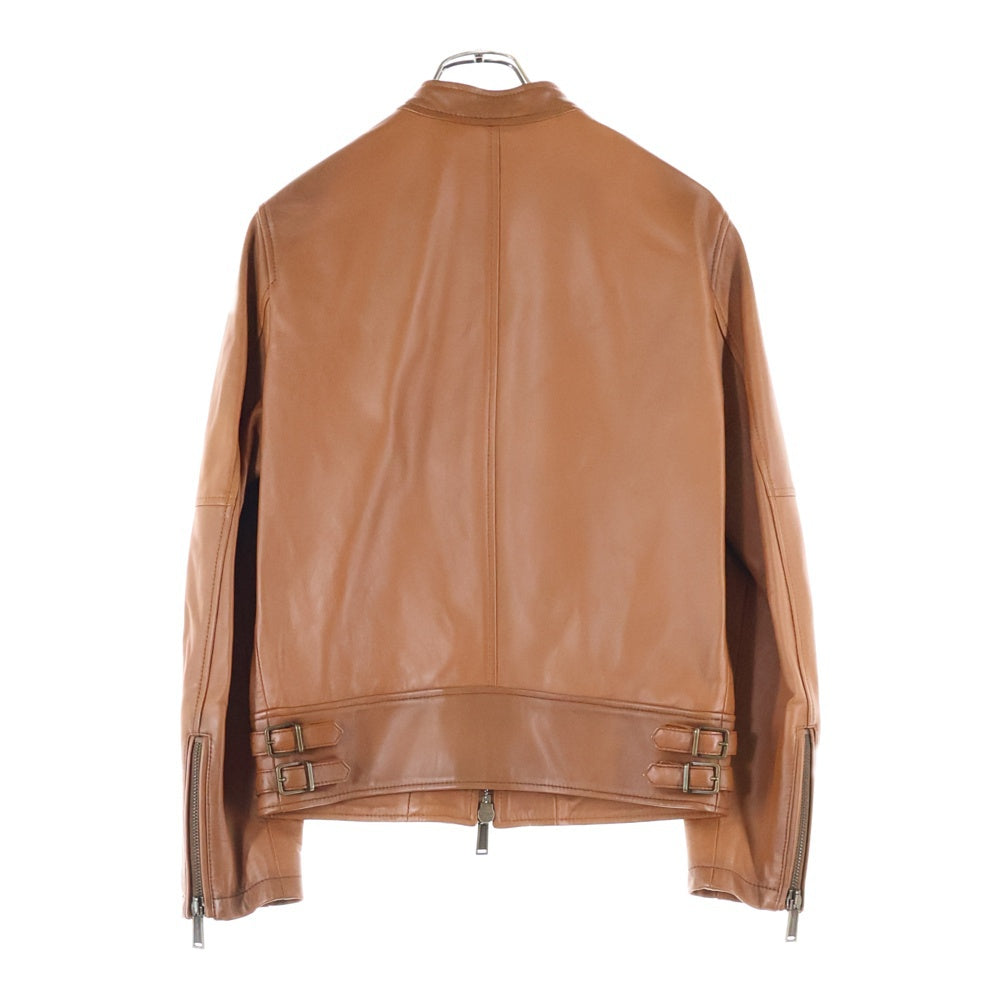 DSQUARED2(ディースクエアード) 23AW Biker Bomber レザージャケット ブラウン S74AM1328 SY1491