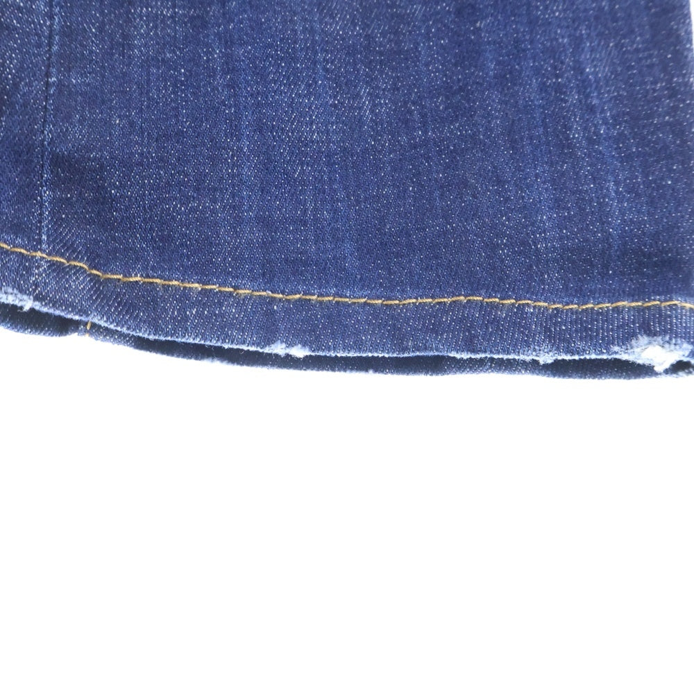 DSQUARED2(ディースクエアード) 23SS Tidy Biker Jean ダメージ加工 ペイント スキニーデニムパンツ インディゴ