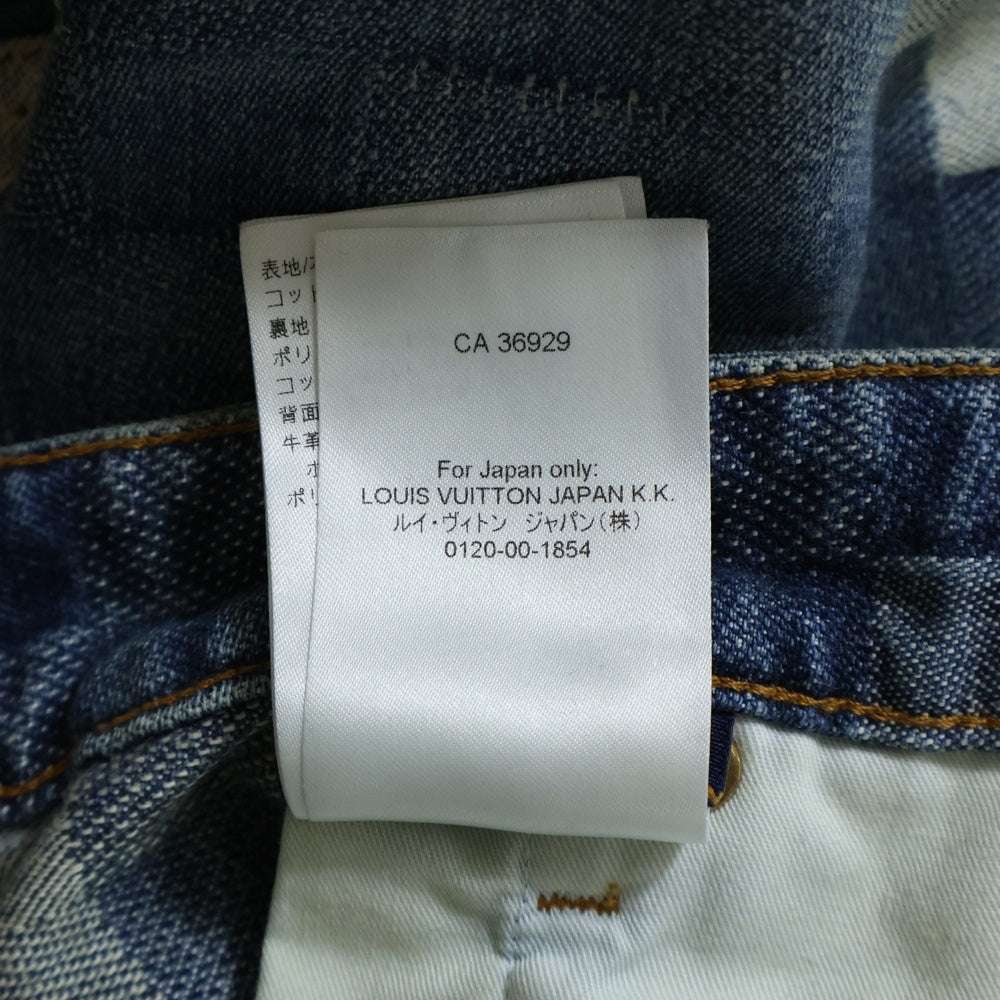 LOUIS VUITTON(ルイヴィトン) 24SS Damier Skate Denim Pants ダミエ スケーターデニムパンツ インディゴ RM241 GCO HQD87W