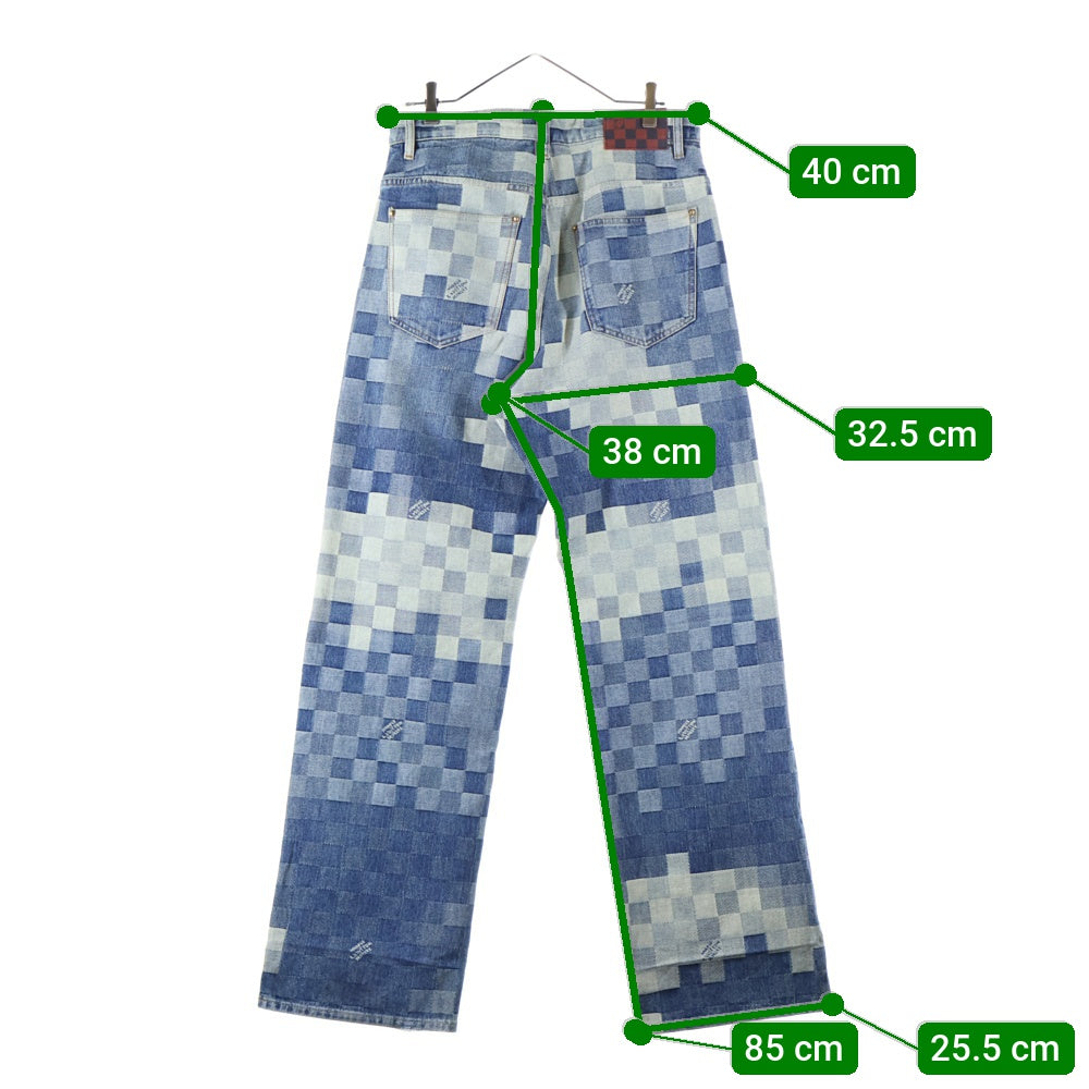 LOUIS VUITTON(ルイヴィトン) 24SS Damier Skate Denim Pants ダミエ スケーターデニムパンツ インディゴ RM241 GCO HQD87W