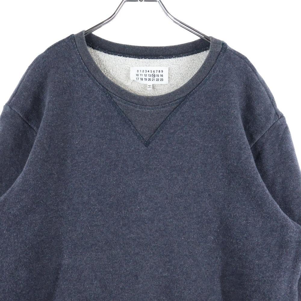 Maison Margiela 14(メゾンマルジェラ) 14AW Sweatshirt アームパッチ クルーネックスウェットトレーナー グレー S30GU0013 S25209