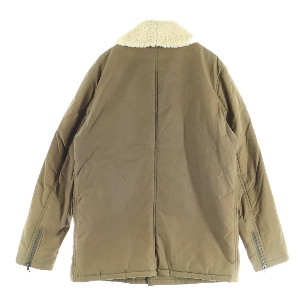 A.P.C(アーペーセー) ボア切替 オイルドコットンジャケット ブラウン 24311-23001
