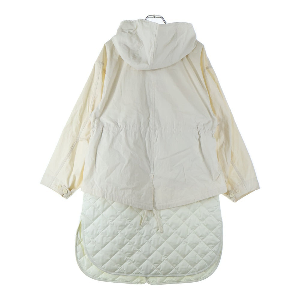 GALERIE VIE(ギャルリー ヴィー) 22AW Mods Coat ブロックピーチクロス モッズコート ホワイト 23-08-24-08202