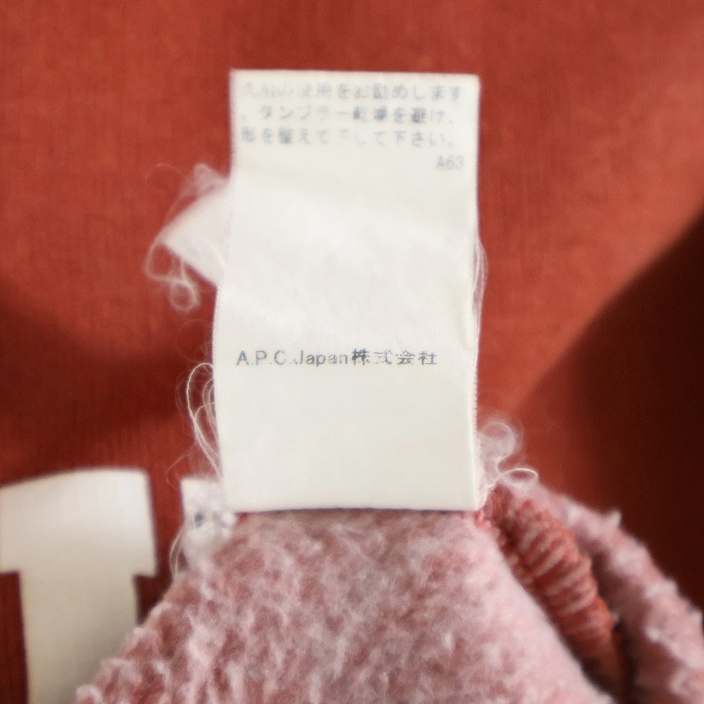 A.P.C(アーペーセー) Varsity Sweatshirt クルーネックスウェットトレーナー レッド