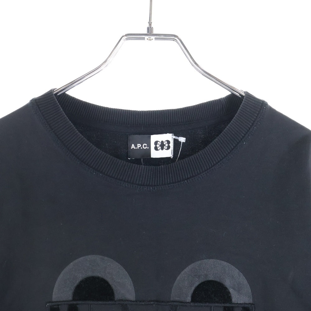 A.P.C(アーペーセー) Noir Mister Sweatshirt ノワール ミスター クルーネックスウェットトレーナー ブラック
