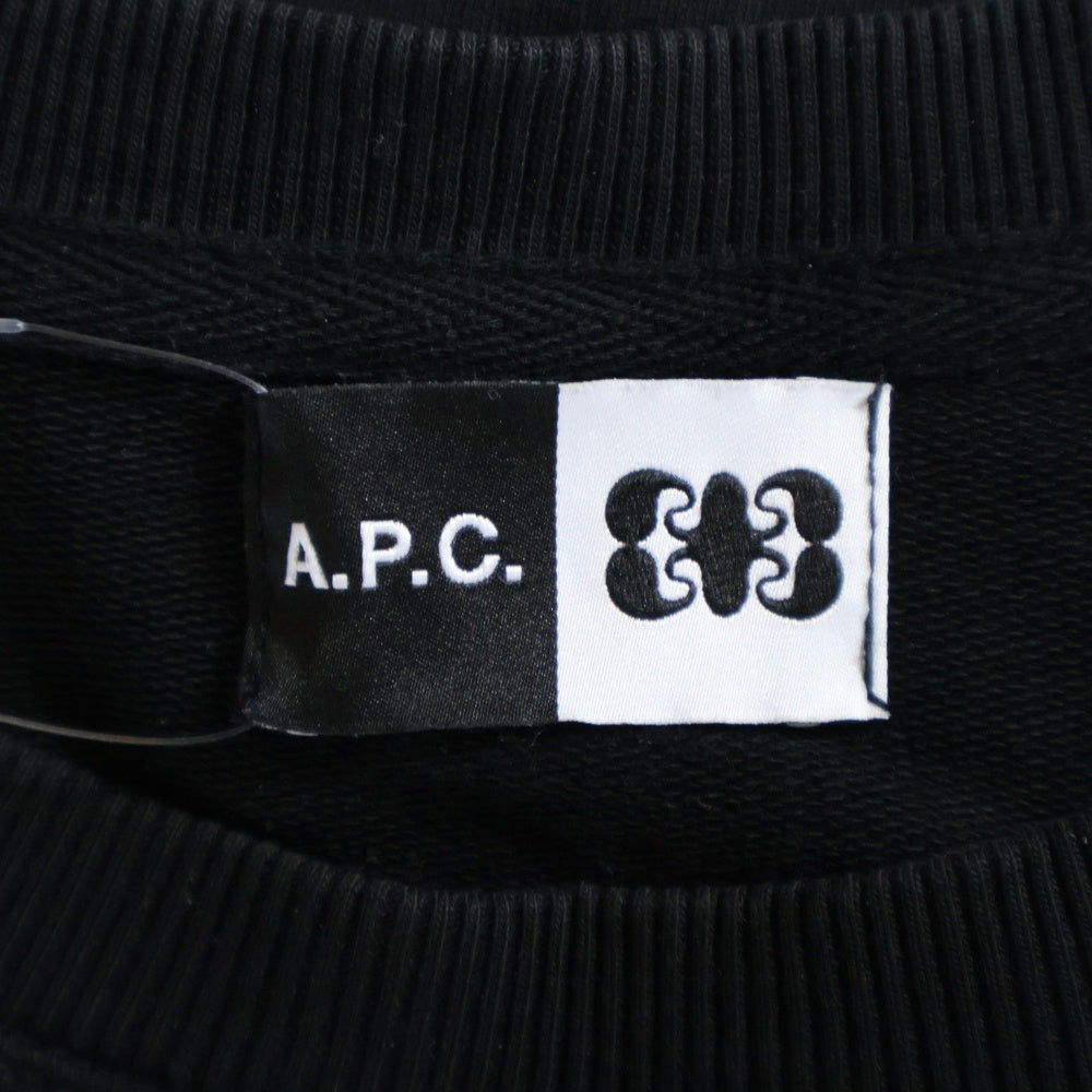 A.P.C(アーペーセー) Noir Mister Sweatshirt ノワール ミスター クルーネックスウェットトレーナー ブラック