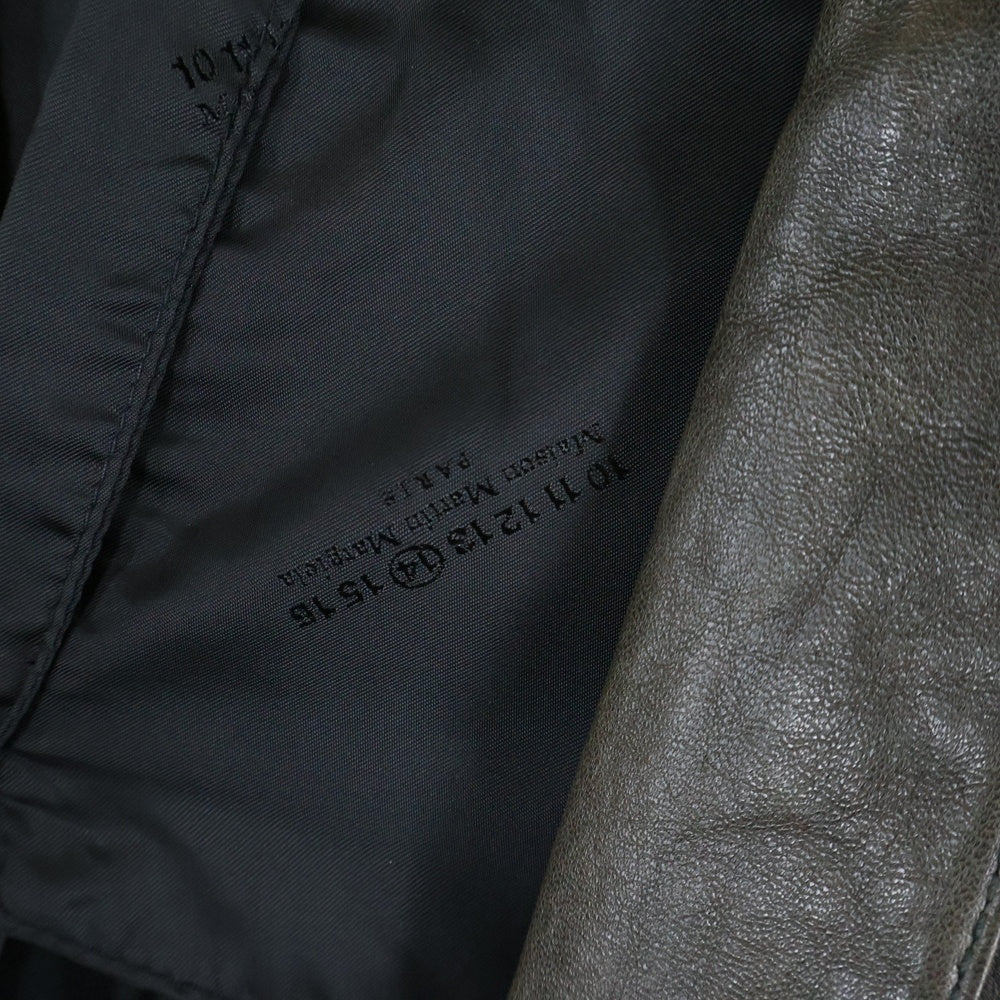 Maison Margiela 14(メゾンマルジェラ) ここのえ期 Leather Jacket 1B レザーテーラードジャケット ブラウン