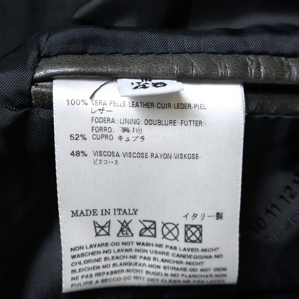 Maison Margiela 14(メゾンマルジェラ) ここのえ期 Leather Jacket 1B レザーテーラードジャケット ブラウン