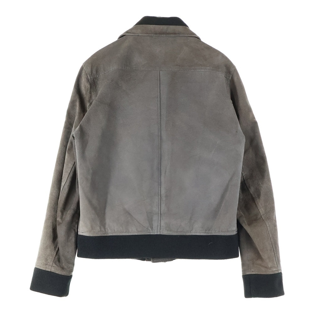 Maison Margiela 10(メゾン マルジェラ) 本人期 Leather Jacket リブレザージャケット ブラウン