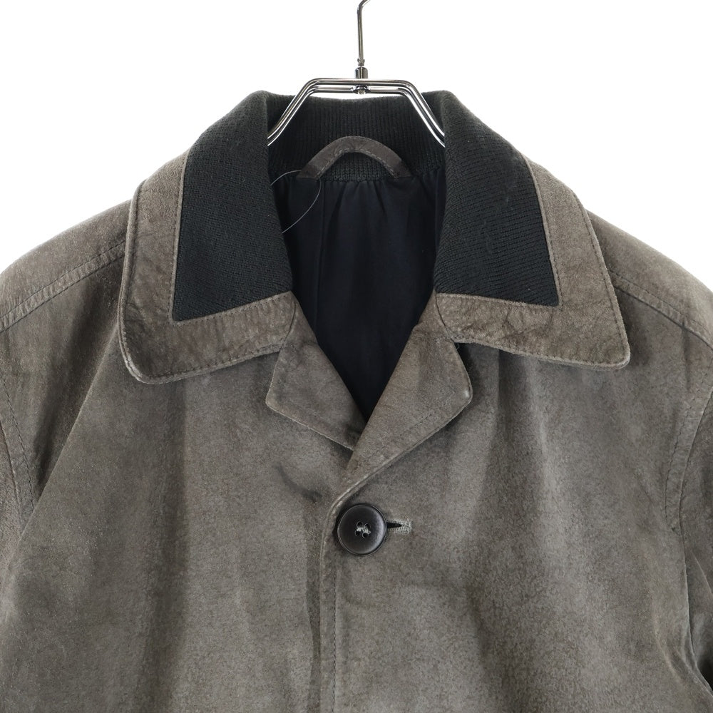 Maison Margiela 10(メゾン マルジェラ) 本人期 Leather Jacket リブレザージャケット ブラウン