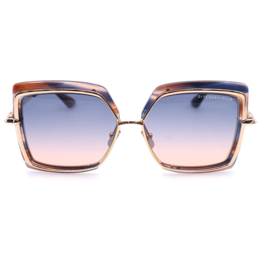 DITA(ディータ) Narcissus スクエアフレームサングラス 眼鏡 アイウェア ブラウン DTS503-58-05