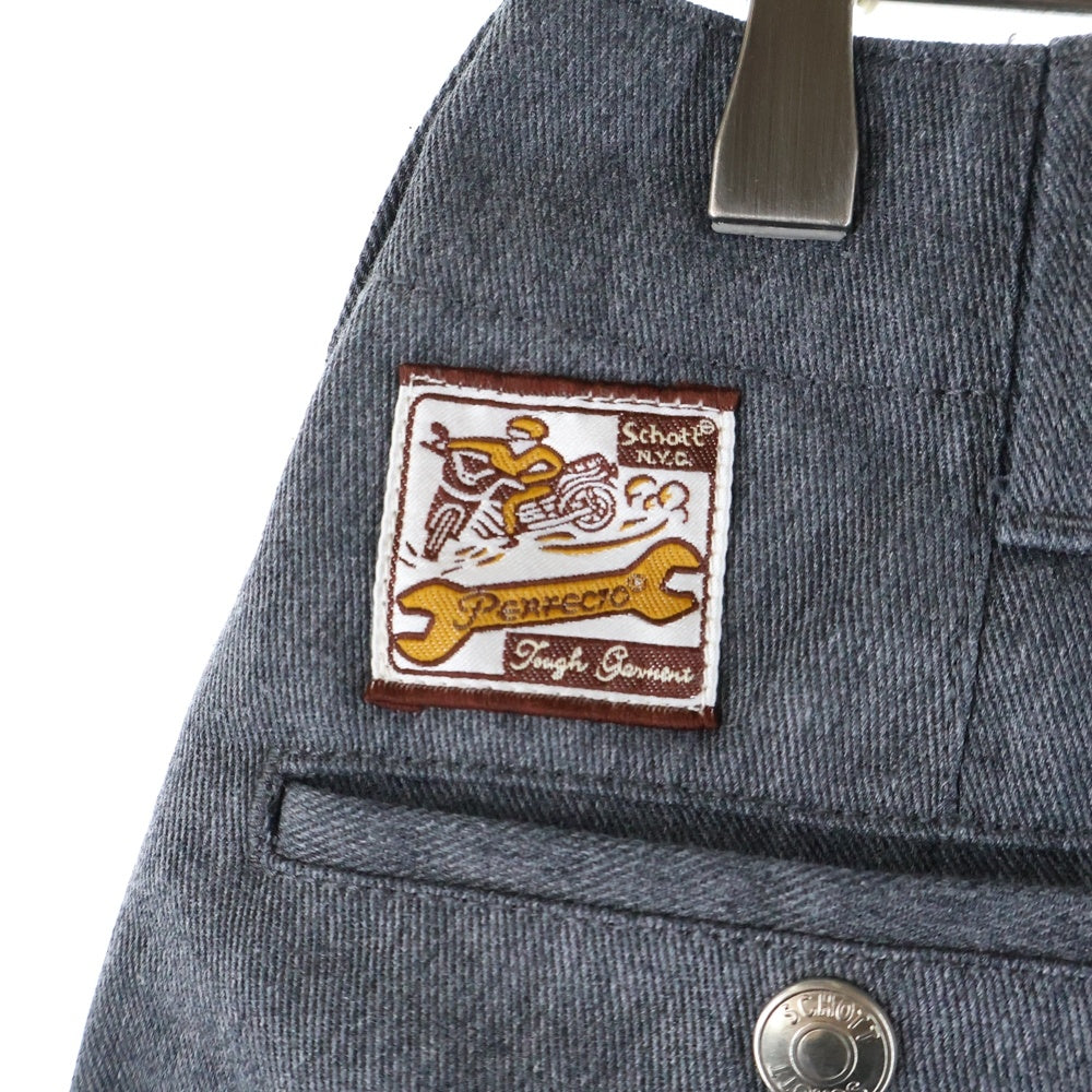 SCHOTT(ショット) COTTON TWILL コットンツイルワークパンツ グレー 3146012