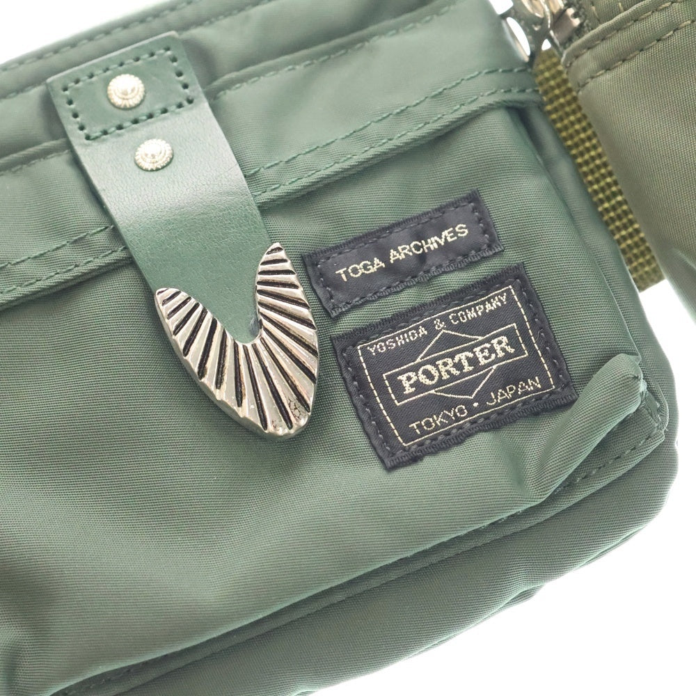 TOGA ARCHIVES(トーガアーカイブス) 20SS ×PORTER BELT BAG ナイロンベルトバッグ ショルダーバッグ カーキ
