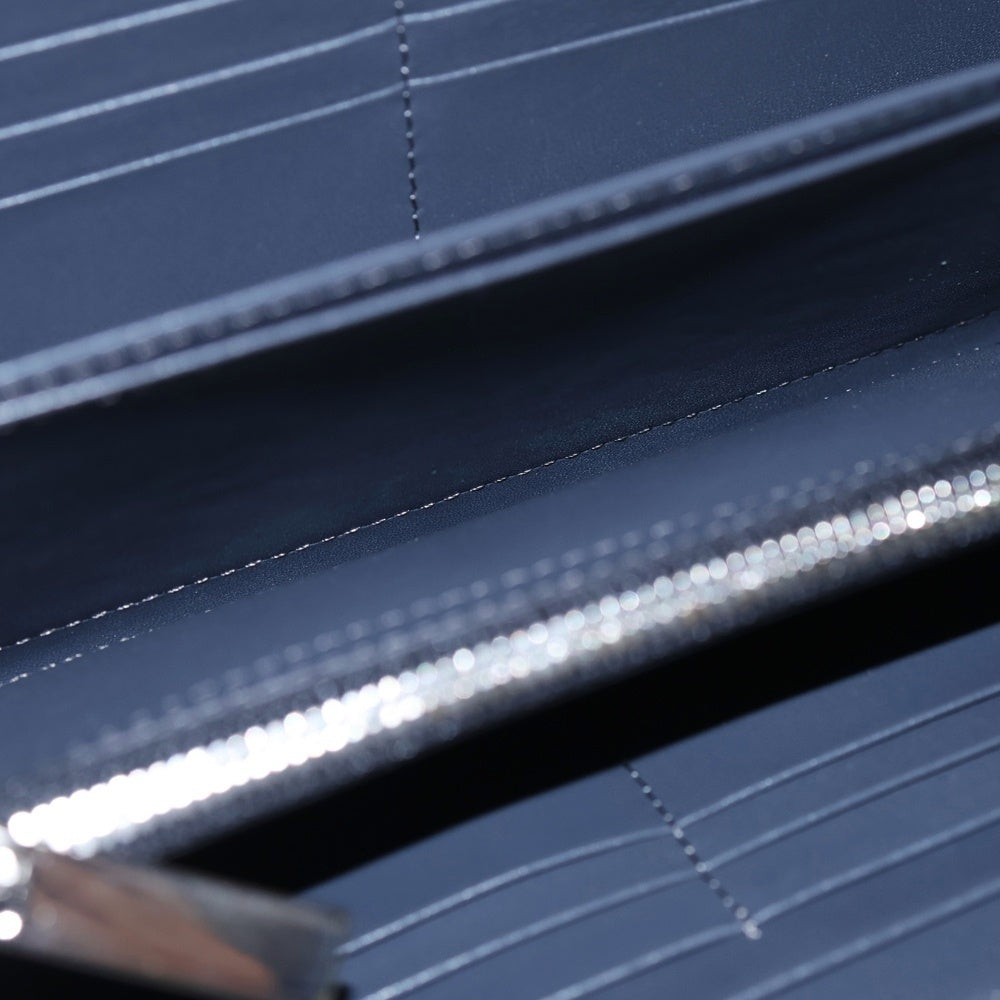 PUERTA DEL SOL(プエルタ デル ソル) ロゴデザイン レザーウォレット 長財布 ブラック