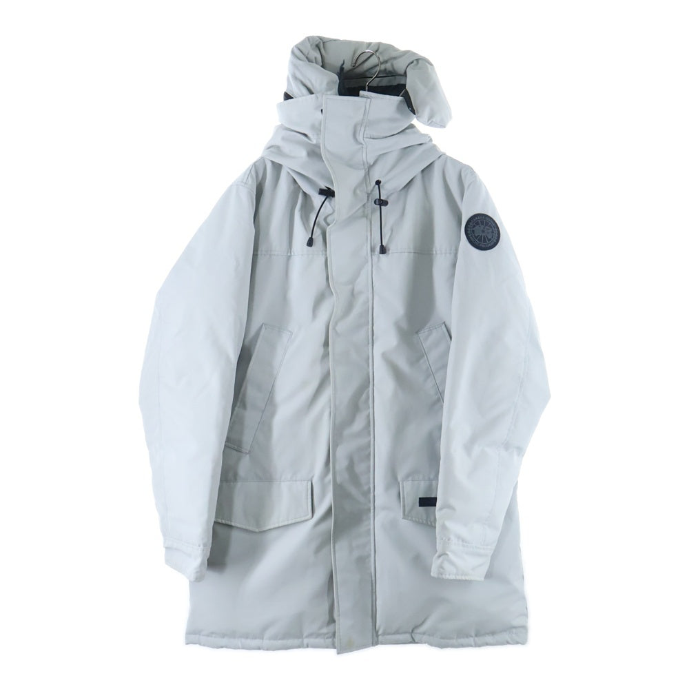 CANADA GOOSE(カナダグース) BLACK LABEL LANGFORD PARKA ラングフォード ロゴワッペン ダウンジャケット グレー