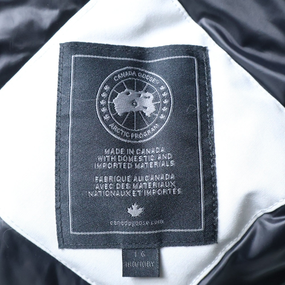 CANADA GOOSE(カナダグース) BLACK LABEL LANGFORD PARKA ラングフォード ロゴワッペン ダウンジャケット グレー