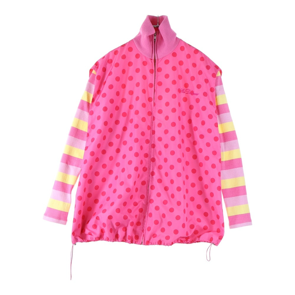 Ans Dotsloevner(アンス ドッツローヴナー) 25SS Big Pocket Outer ナイロンジャケット ピンク レディース