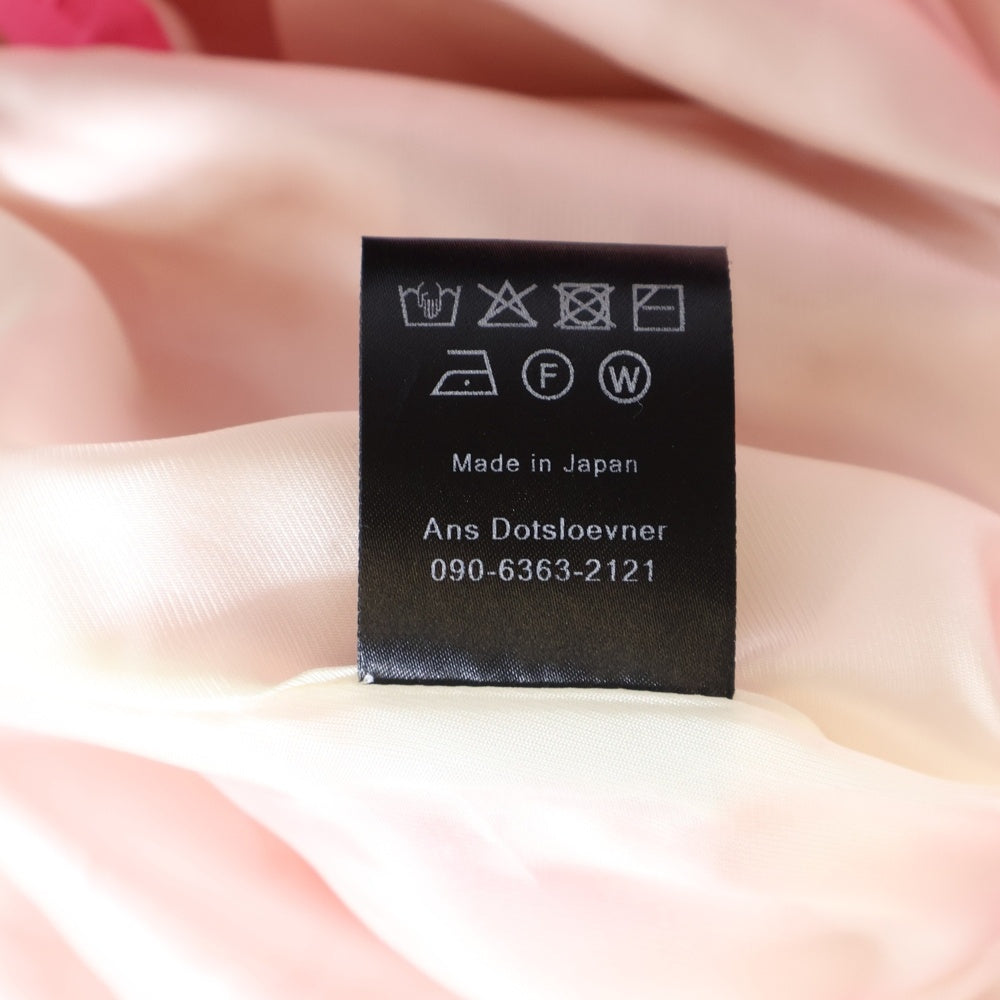 Ans Dotsloevner(アンス ドッツローヴナー) 25SS Big Pocket Outer ナイロンジャケット ピンク レディース