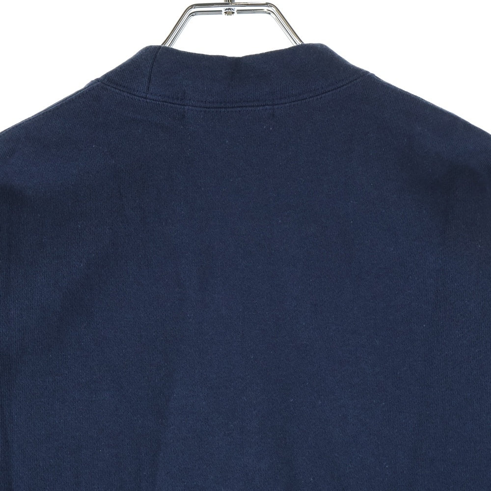 A BATHING APE(アベイシングエイプ) Cardigan ロゴ刺繍 Vネックカーディガン ネイビー