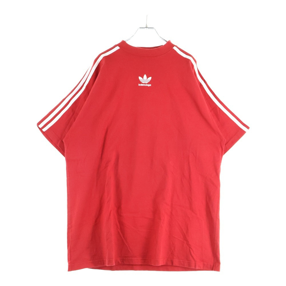BALENCIAGA(バレンシアガ) ×adidas T-Shirt アディダス 半袖Tシャツ レッド 739101 TNVA6