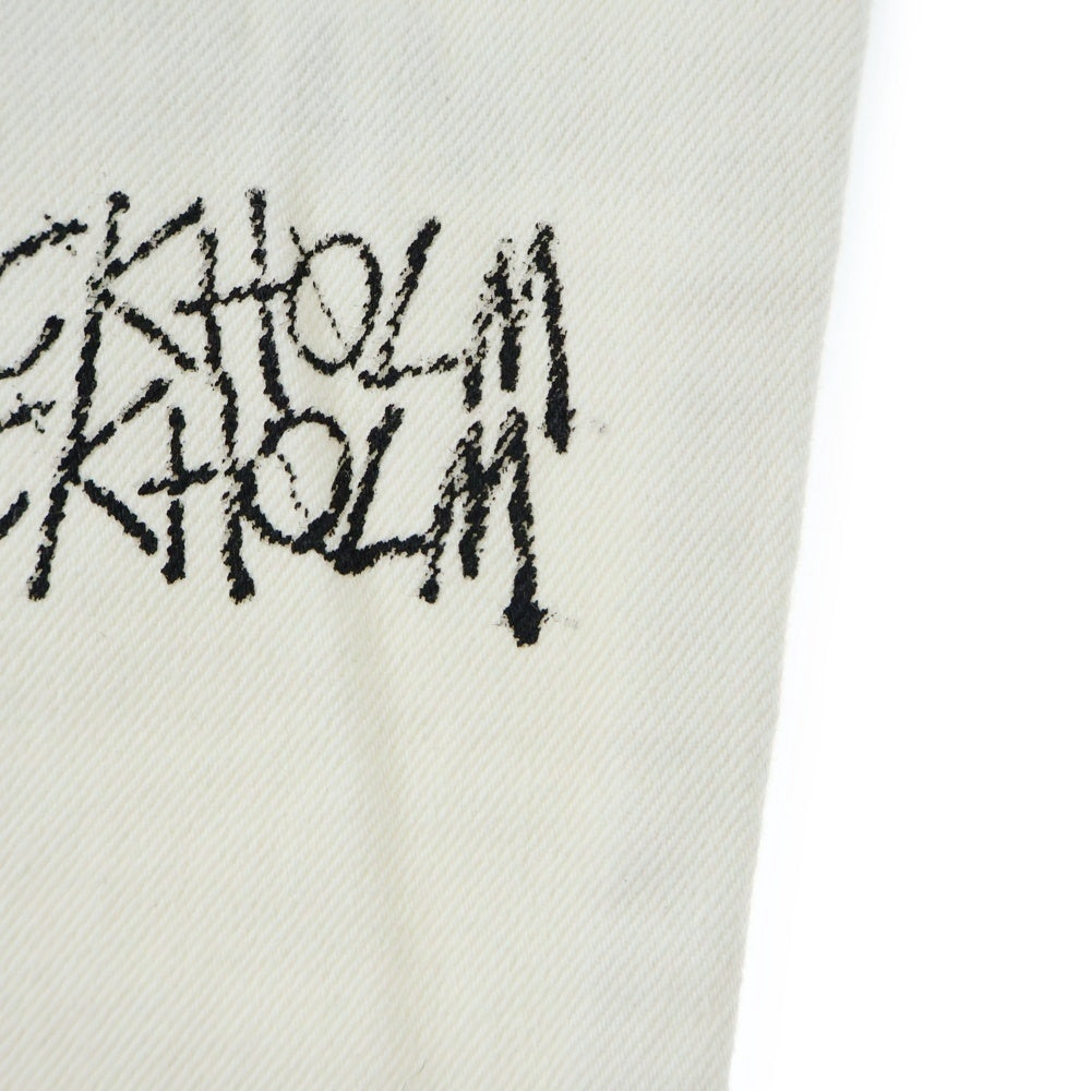 DENIM TEARS(デニムティアーズ) ×STUSSY ×OUR LEGACY Levi's 501 Denim Pants ステューシー アワーレガシー リーバイス 総柄デニムパンツ ホワイト