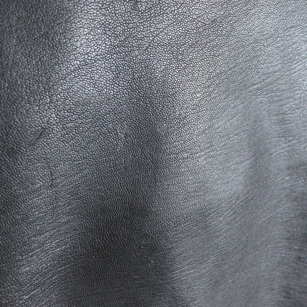 NO BRAND(ノーブランド) VINTAGE ヴィンテージ YKKジッパー レザー ダブルライダースジャケット ブラック