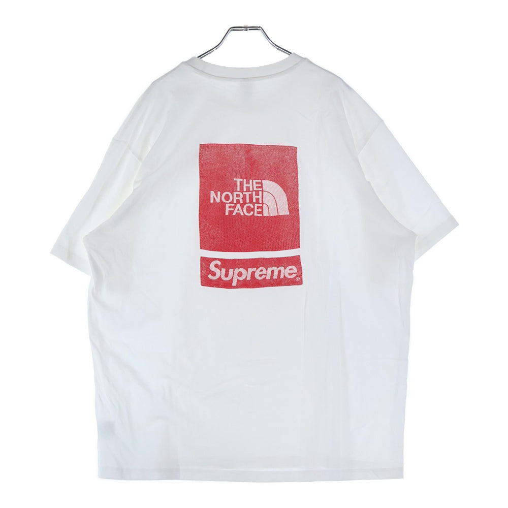 SUPREME(シュプリーム) 24SS ×THE NORTH FACE S/S Top Tee ザノースフェイス ショートスリーブ トップ クルーネック半袖Tシャツ カットソー ホワイト NT02412I